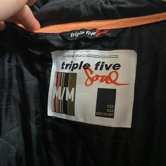 TRIPLE FIVE SOUL MEN INSULATED MOHAIR BLEND HOODED CARDIGAN SWEATER JACKET - Picture 3 of 7